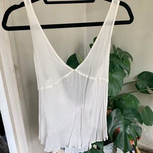 Free People White Blouse